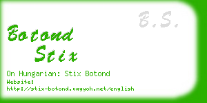 botond stix business card